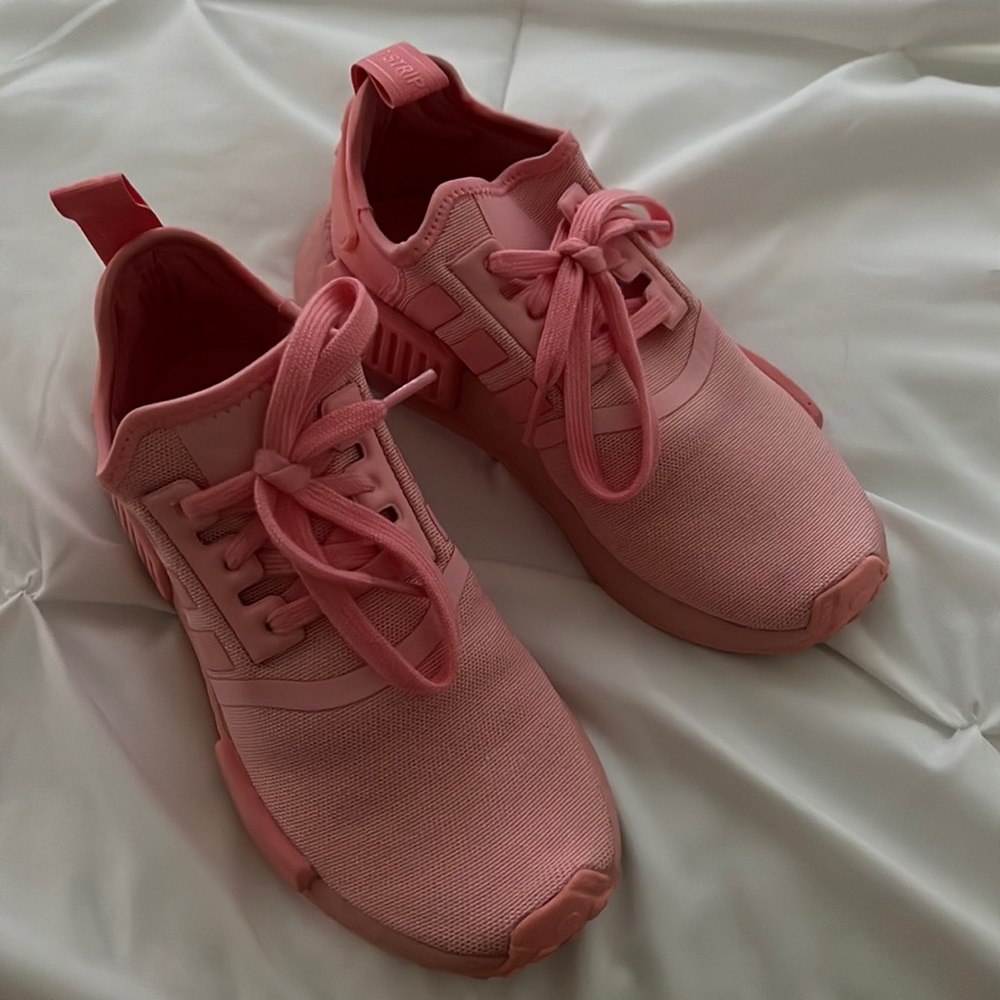 Pink adidas sneakers